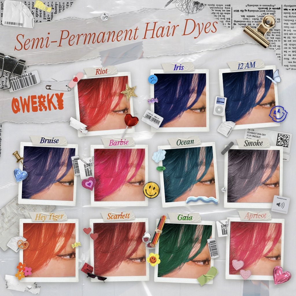 [Qwerky] Non-Damaging Semi-Permanent Hair Dyes